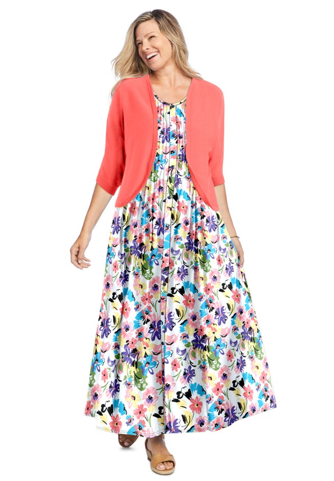 Pintucked Sleeveless Dress image number 4