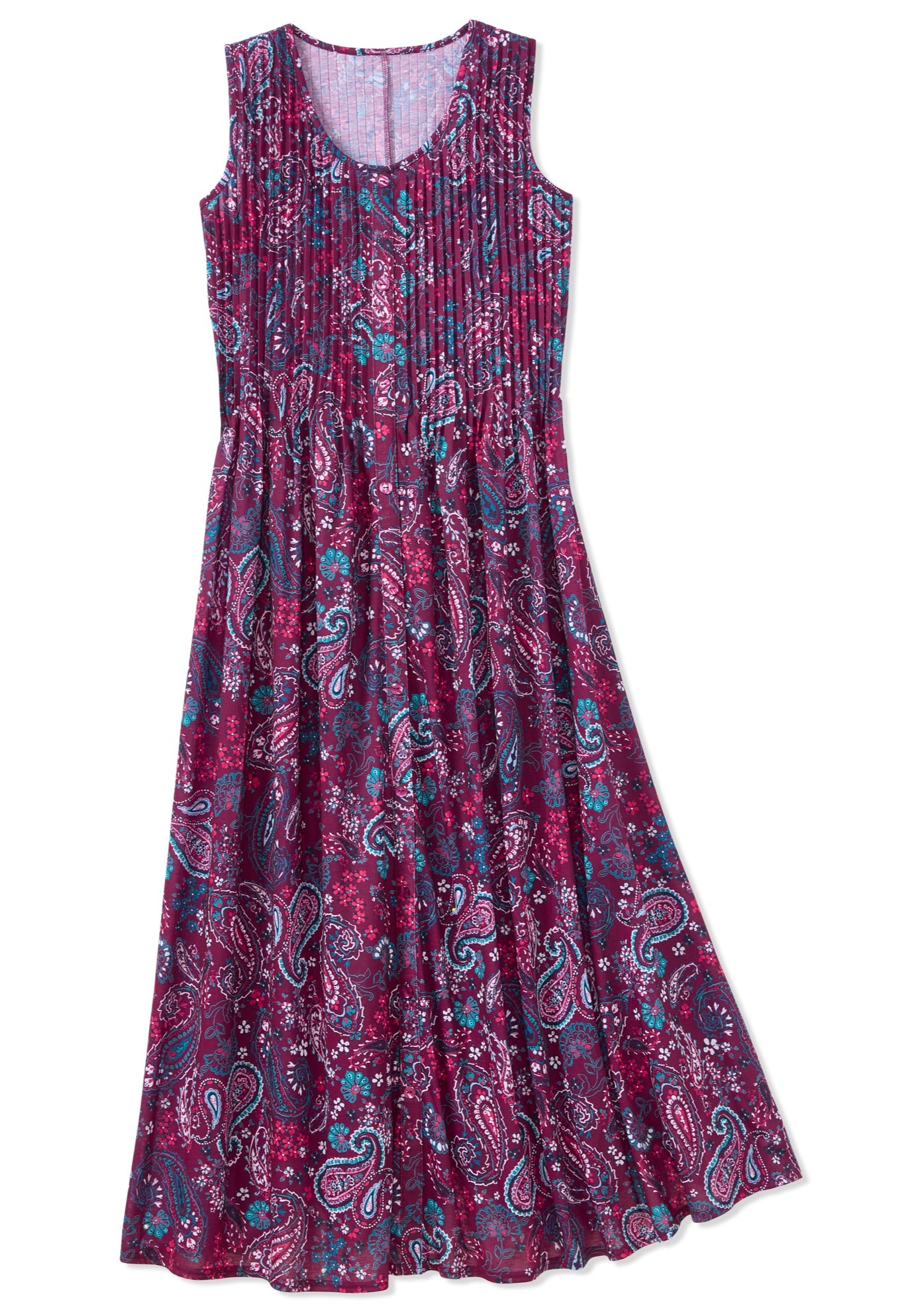 Pintucked Sleeveless Dress image number 5