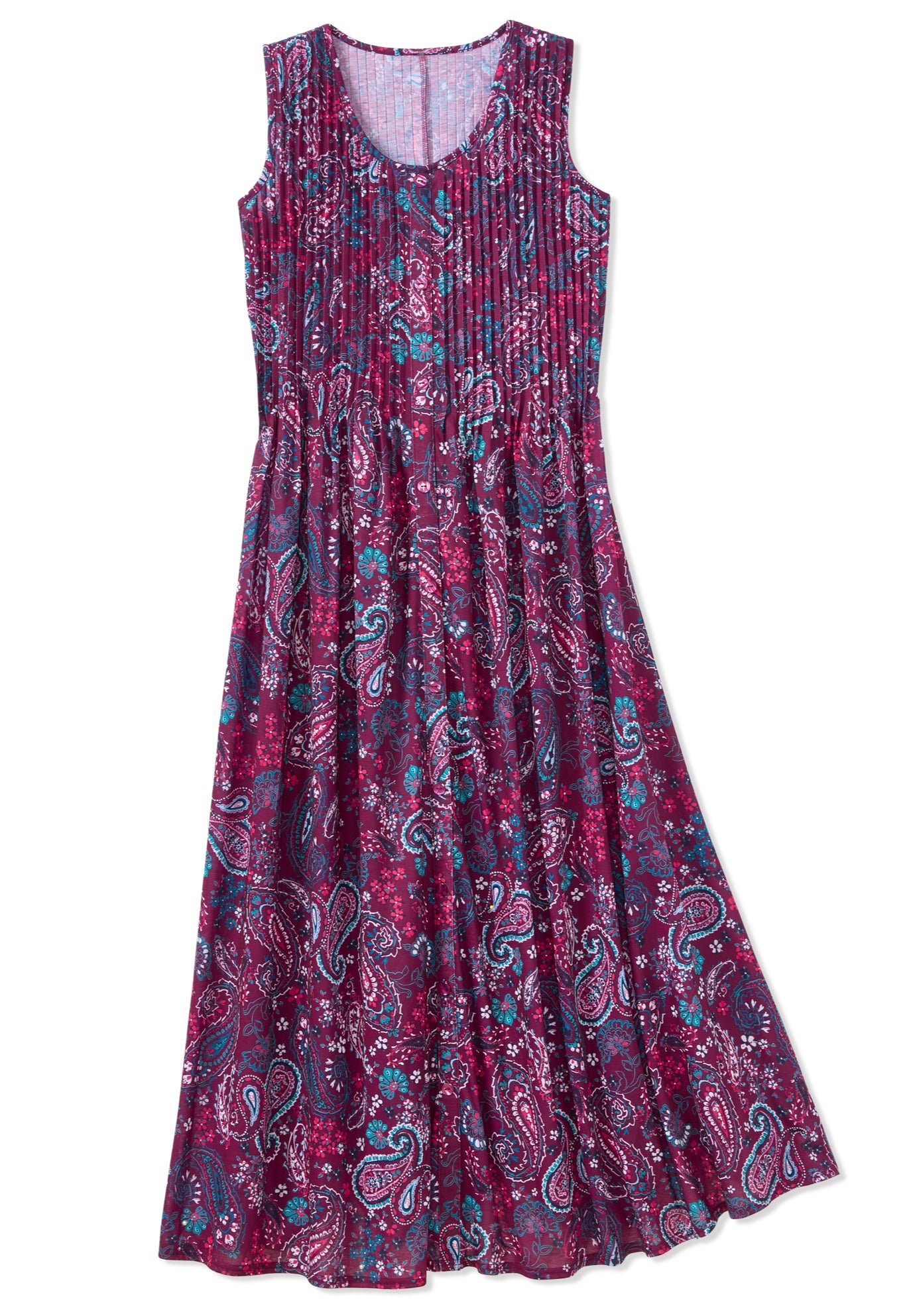 Pintucked Sleeveless Dress image number 0