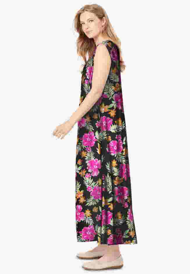 Pintucked Sleeveless Dress image number 2