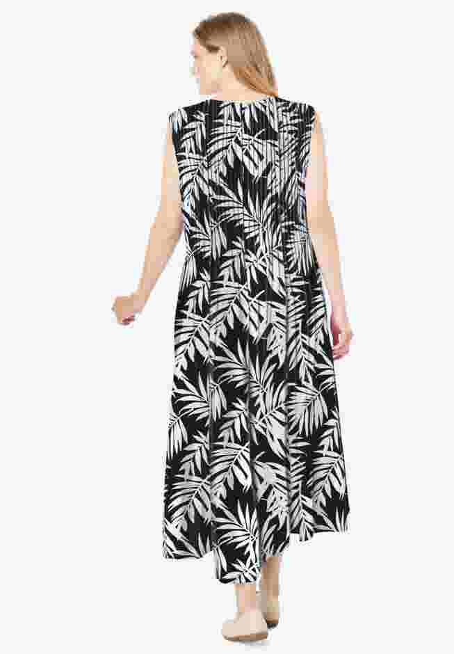 Pintucked Sleeveless Dress image number 1