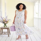 Pintucked Sleeveless Dress image number null