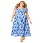 Pintucked Sleeveless Dress image number null