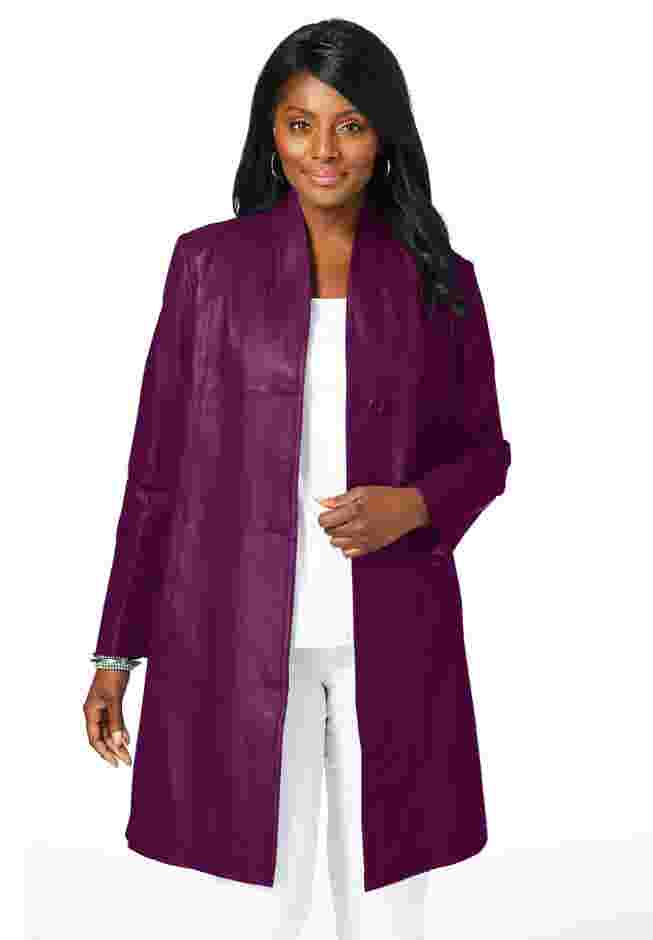Leather Swing Coat image number 0