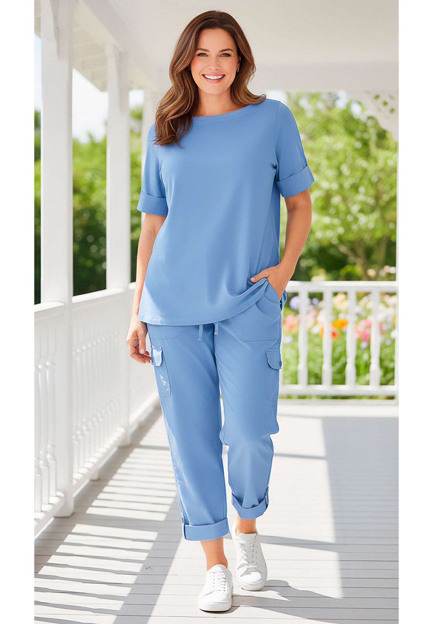 Convertible Length Cargo Pant/Capri image number 9