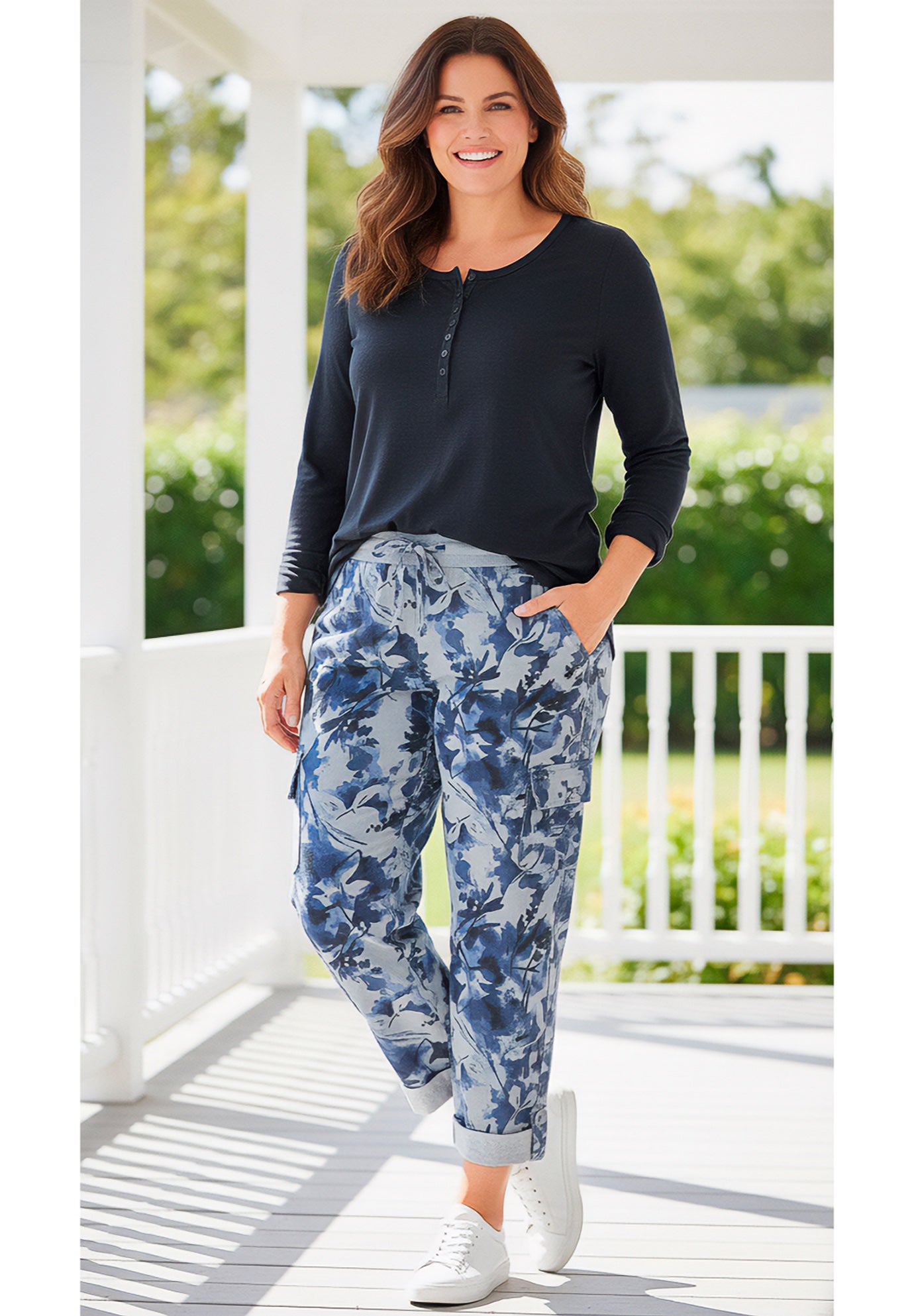 Convertible Length Cargo Pant/Capri image number 0