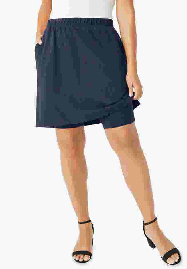 Everyday Stretch Cotton Skort image number 0