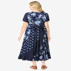 Mixed Print Maxi Dress image number null