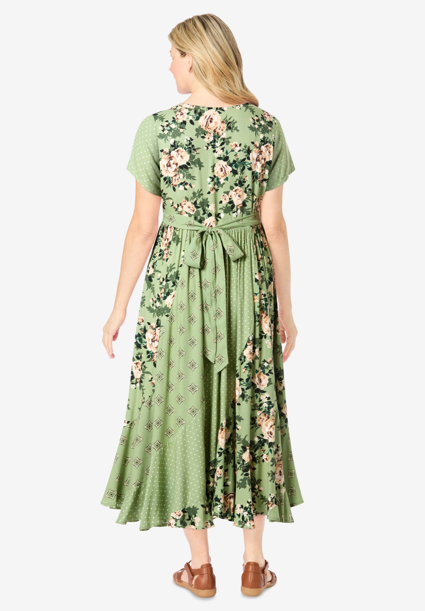 Mixed Print Maxi Dress image number 1