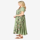 Mixed Print Maxi Dress image number null