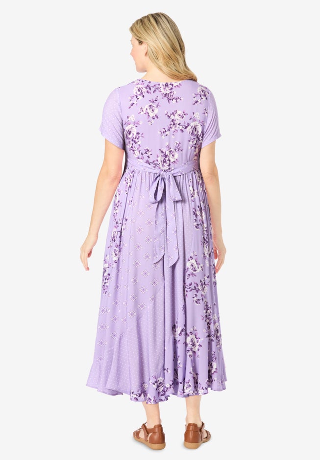 Mixed Print Maxi Dress image number 1