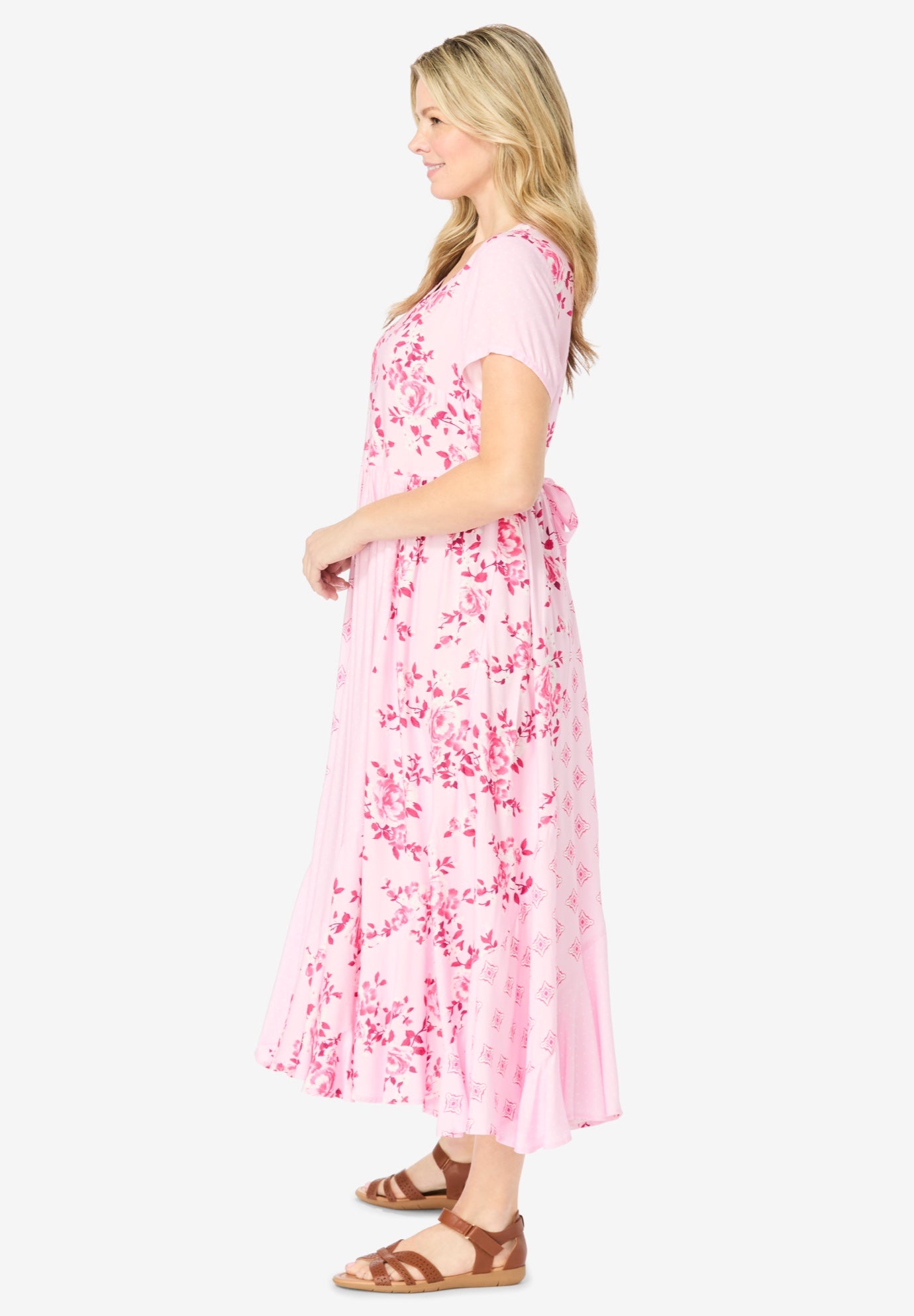 Mixed Print Maxi Dress image number 2
