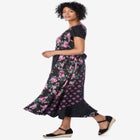 Mixed Print Maxi Dress image number null