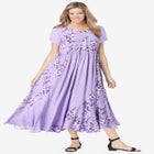 Mixed Print Maxi Dress image number null