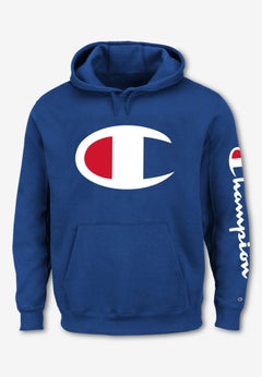 Champion&reg; Fleece Large Logo Hoodie