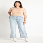 Cuffed Straight Leg Jean image number null