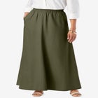 Linen Maxi Skirt image number null