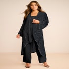 Plus Size Beaded Georgette 3-piece Pant Set – Formal Wear image number null