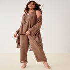 Plus Size Beaded Georgette 3-piece Pant Set &ndash; Formal Wear image number null