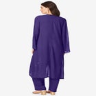 Plus Size Beaded Georgette 3-piece Pant Set &ndash; Formal Wear image number null