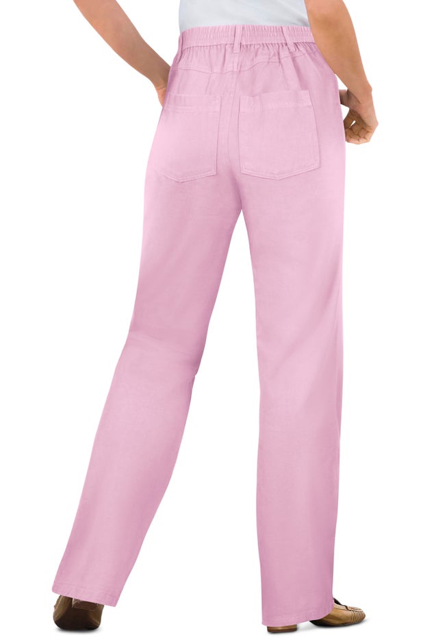 Perfect All-Cotton Back-Elastic Denim Jeans image number 1