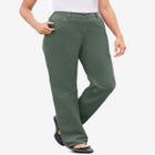 Perfect All-Cotton Back-Elastic Denim Jeans image number null