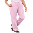 Perfect All-Cotton Back-Elastic Denim Jeans image number null