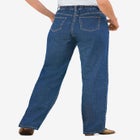 Perfect All-Cotton Back-Elastic Denim Jeans image number null