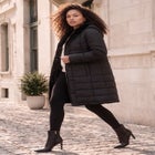 Plus Size 2-in-1 Puffer and Faux Fur Coat image number 1