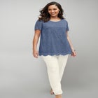 Stretch Knit Crepe Straight Leg Pants image number null