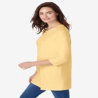 Perfect Three-Quarter Sleeve Crewneck Tunic image number 2