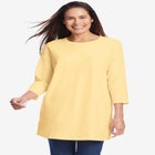 Perfect Three-Quarter Sleeve Crewneck Tunic image number 0