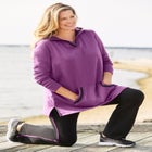 V-NECK HOODIE SWEATSHIRT image number null