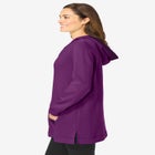 V-NECK HOODIE SWEATSHIRT image number null