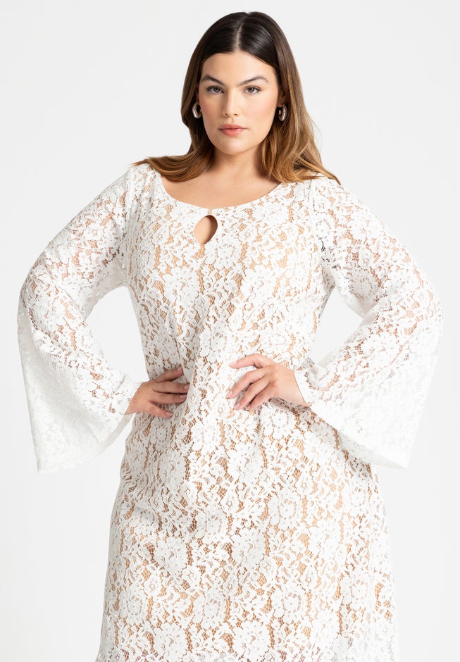 Lace Keyhole Maxi Dress image number 2