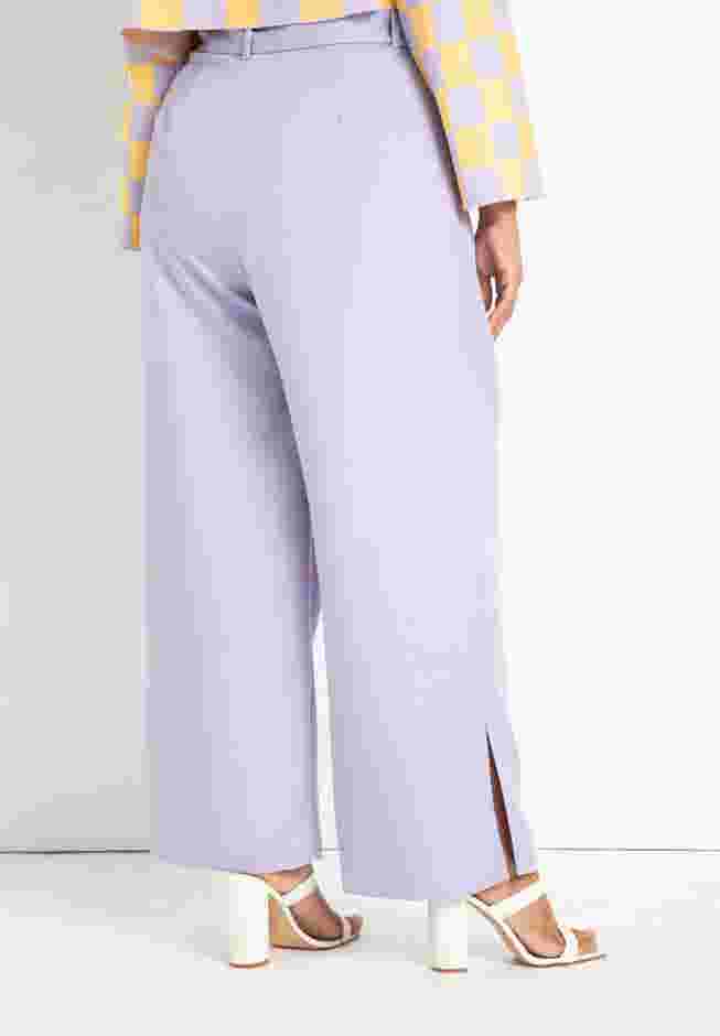 Belted Trouser With Side Slit image number 2