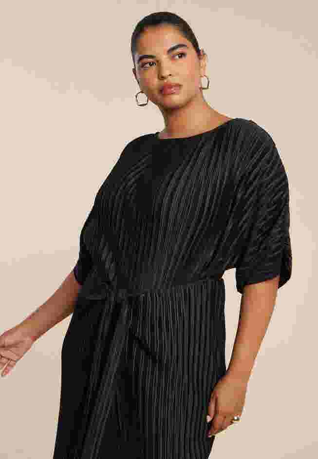 Draped Plisse Dress image number 1