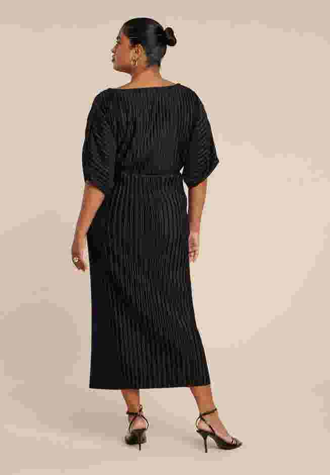 Draped Plisse Dress image number 2