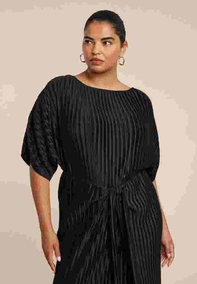 Draped Plisse Dress image number 3