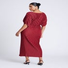 Draped Plisse Dress image number null