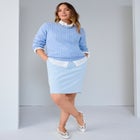 Stretch Cotton Chino Skirt image number null