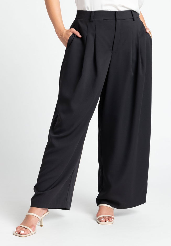 The Fluid Crepe Wide Leg Pant image number 1