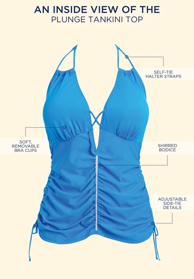 Plunge Tankini Top image number 5