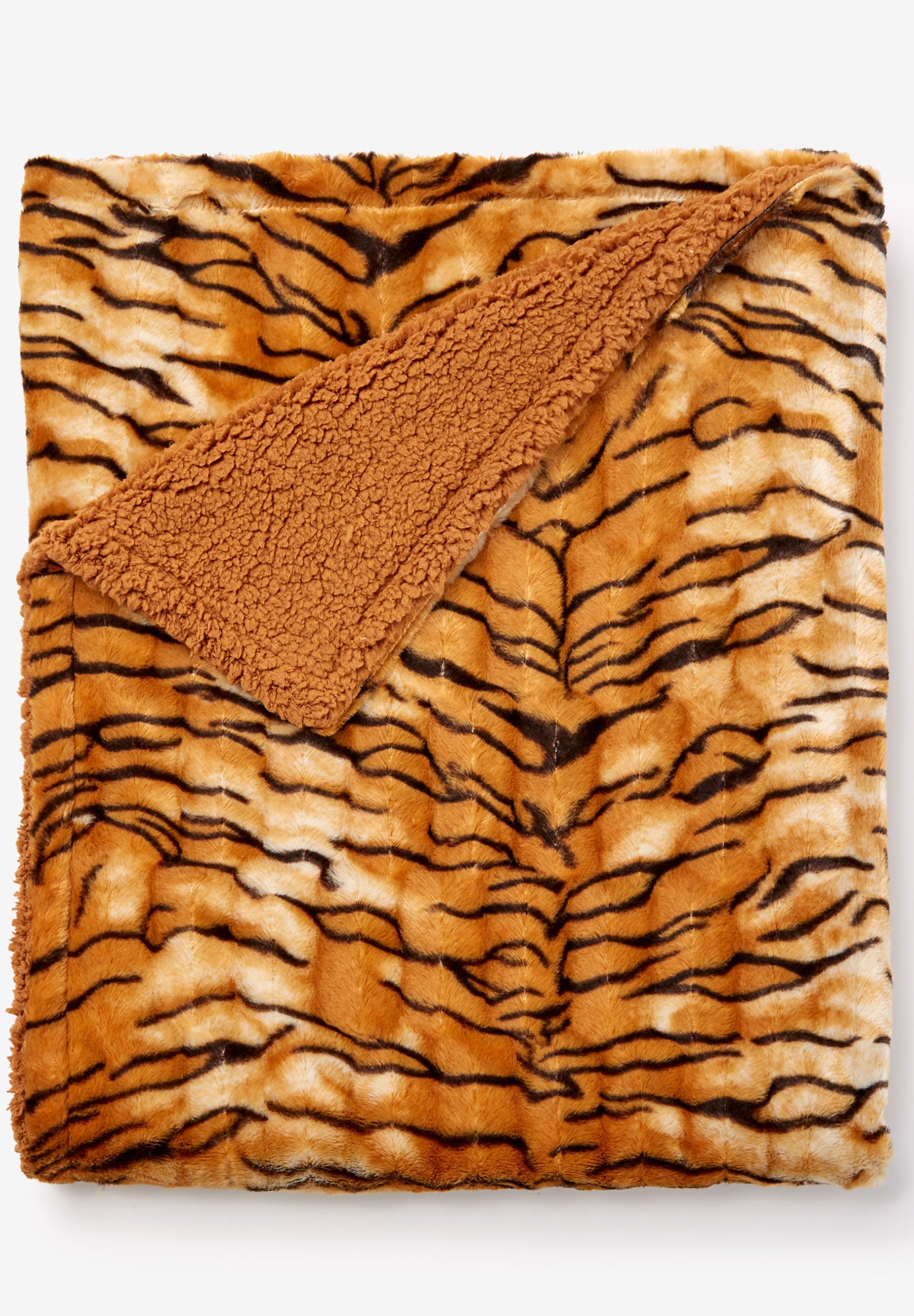 Faux Fur Animal Print Throw image number 0