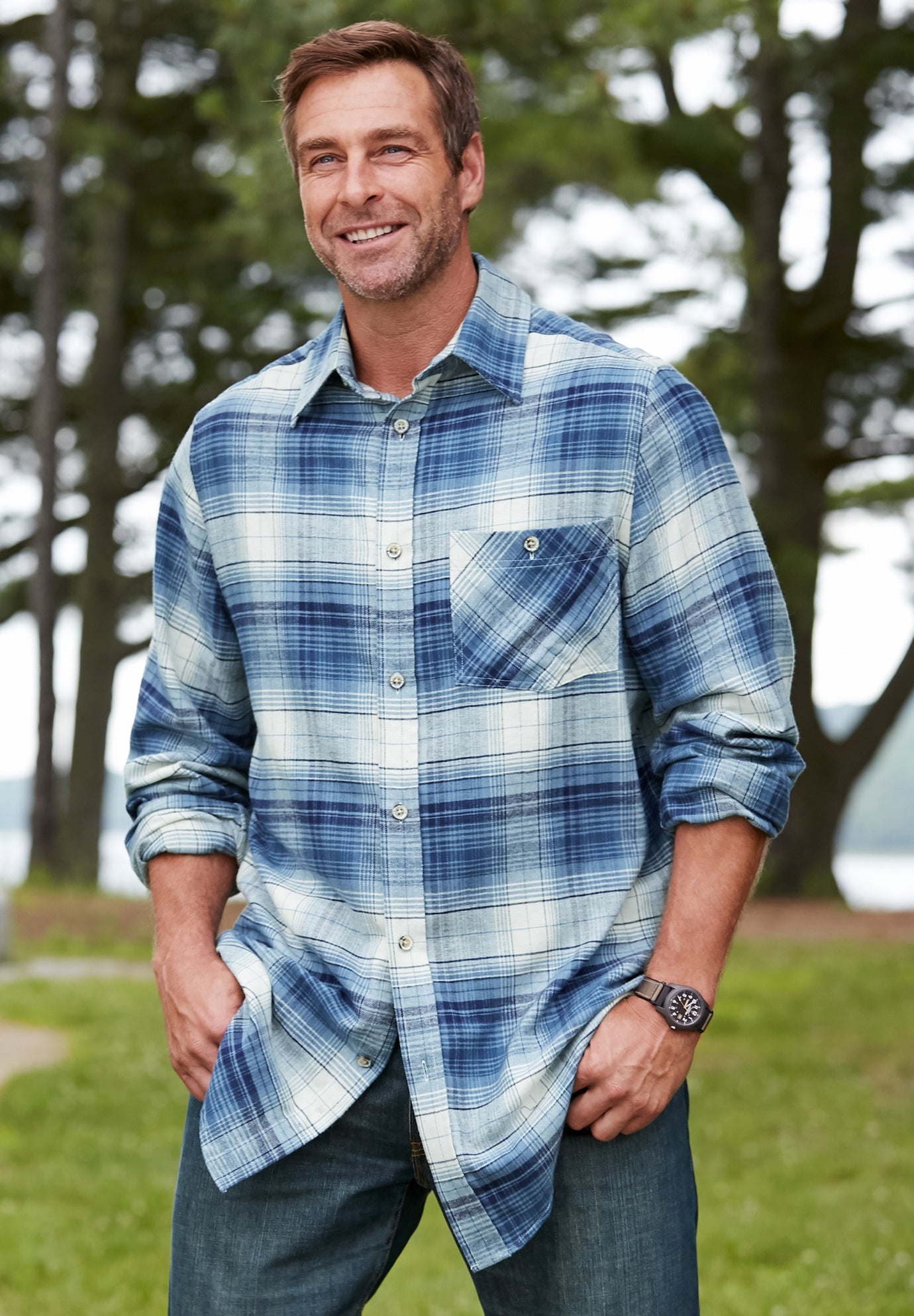 Boulder Creek® Flannel Shirt image number 1
