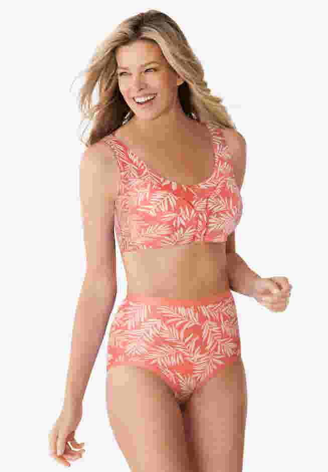 Cotton Back-Close Wireless Bra image number 9