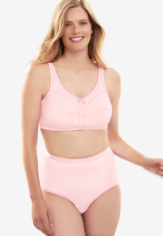 Cotton Back-Close Wireless Bra image number 8