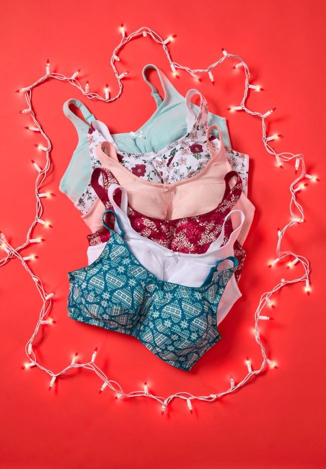 Cotton Back-Close Wireless Bra image number 10