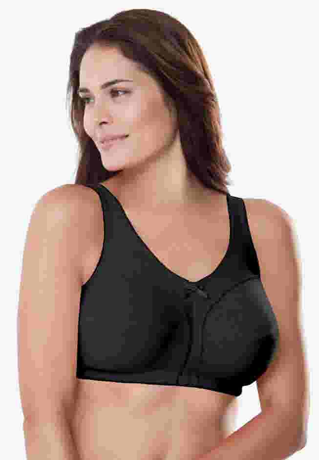 Cotton Back-Close Wireless Bra image number 0