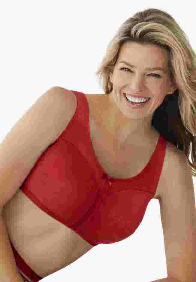 Cotton Back-Close Wireless Bra image number 0